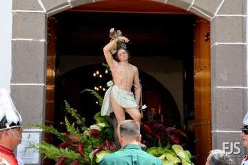 Telde, en la procesión capitalina de San Lorenzo
(Foto Francisco Javier Santana)